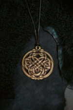 Corra Celtic Knot Serpentine Brass Pendant