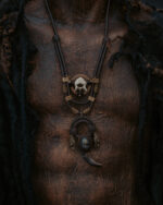 Algiz Rune Bear Claw Medicine Necklace