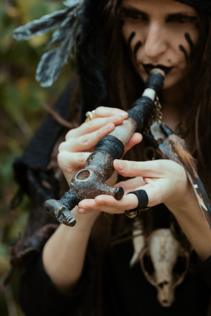 Shamanic Clay Pipe