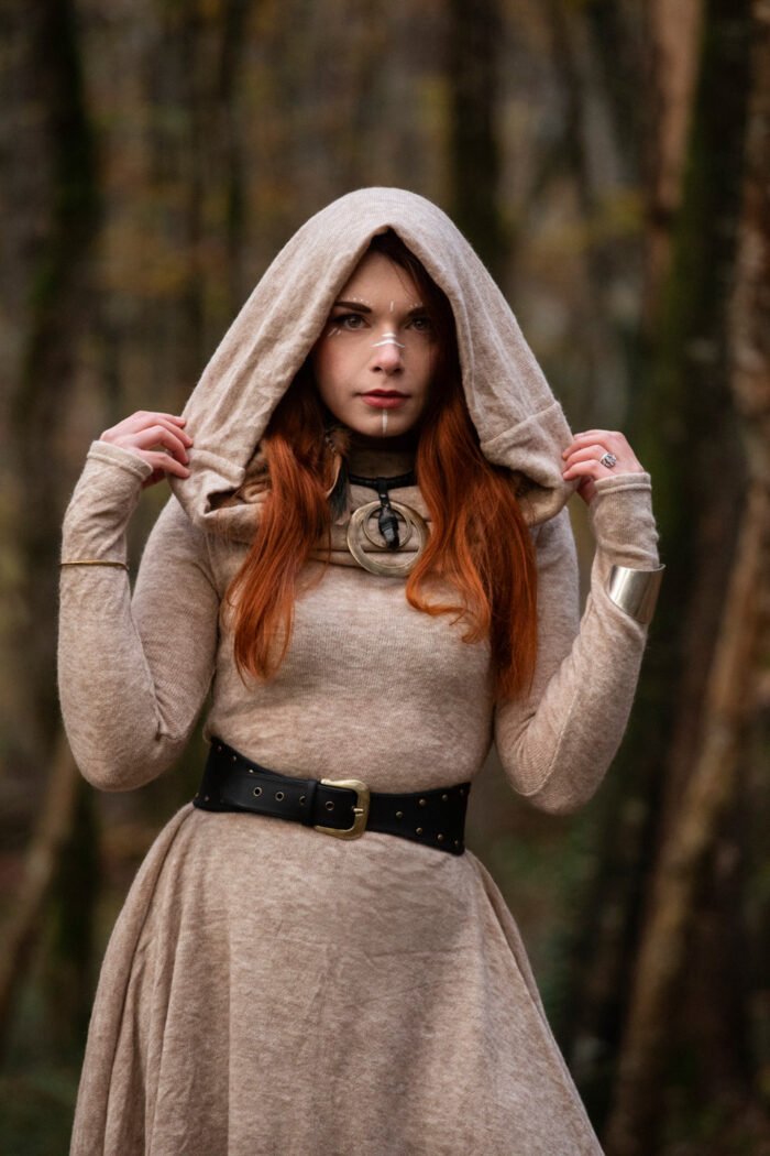 Forest Witchy Necklace with Smoky Quartz